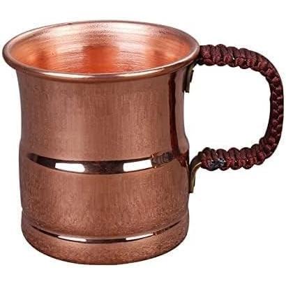 純粋な銅のマグカップ 厚い銅のティーカップ耐熱性 400ML/280ML 銅食器アクセサリー 飲料 ビール 水 アイスコーヒー 飲み物 純銅茶碗純粋