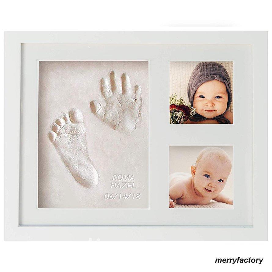 赤ちゃん 手形 足型 フォトフレーム 写真立て ベビープリント 出産祝い 誕生日 新生児 男の子 女の子 プレゼント ギフト ベビーフォトフ